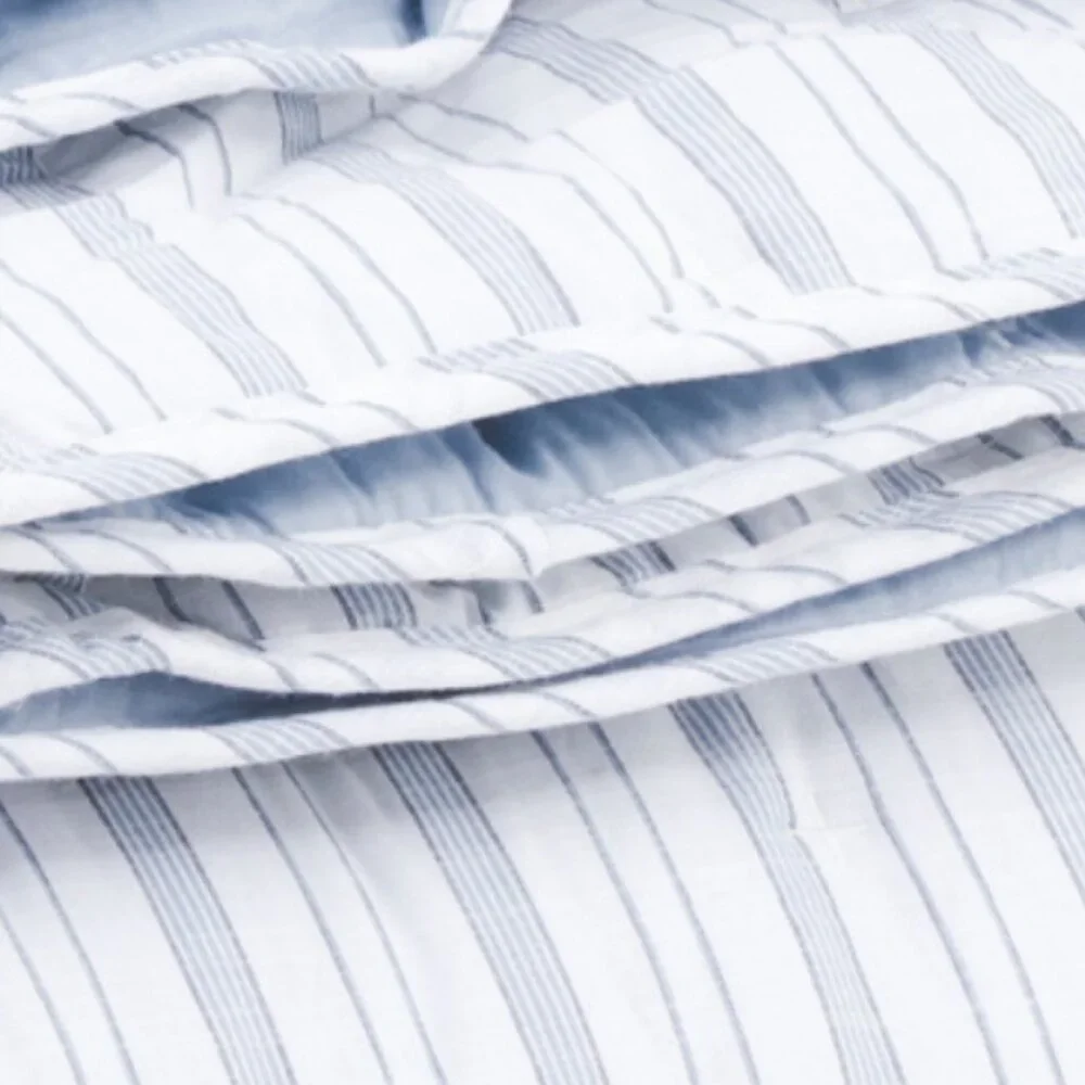 SHABBY CHIC Shane Stripe Slub Woven Comforter Set